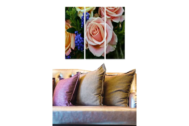 Canvastavla Scenic 3-pack Flerfärgad, 20x50 cm