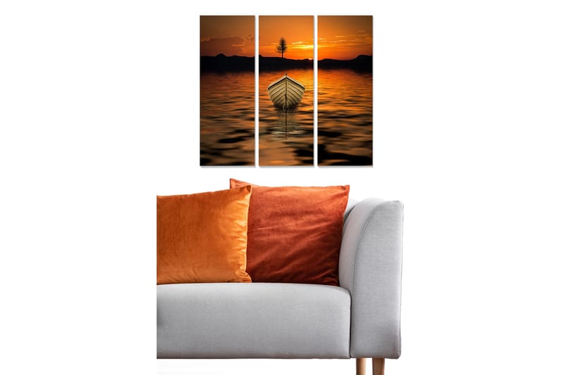 CANVASTAVLA Scenic 3-pack Flerfärgad 20x50 cm - Inredning & dekor - Tavlor & konst - Canvastavla