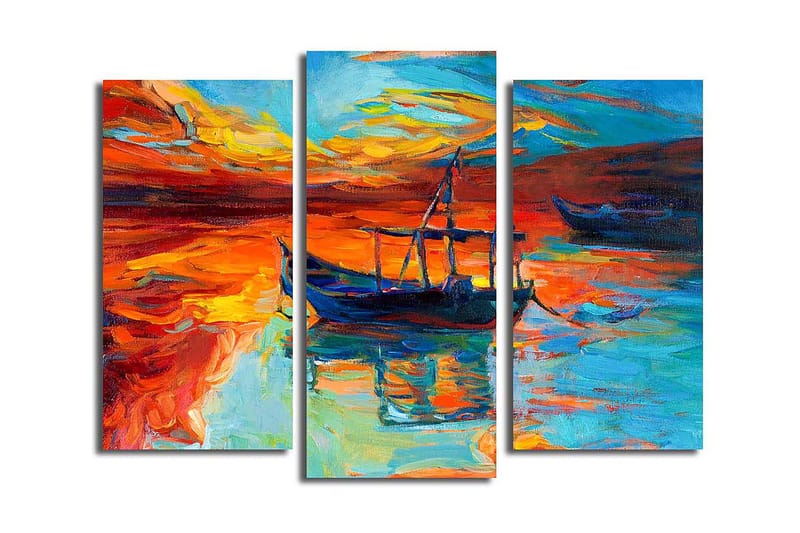 CANVASTAVLA Scenic 3-pack Flerfärgad 20x39 cm - Inredning & dekor - Tavlor & konst - Canvastavla