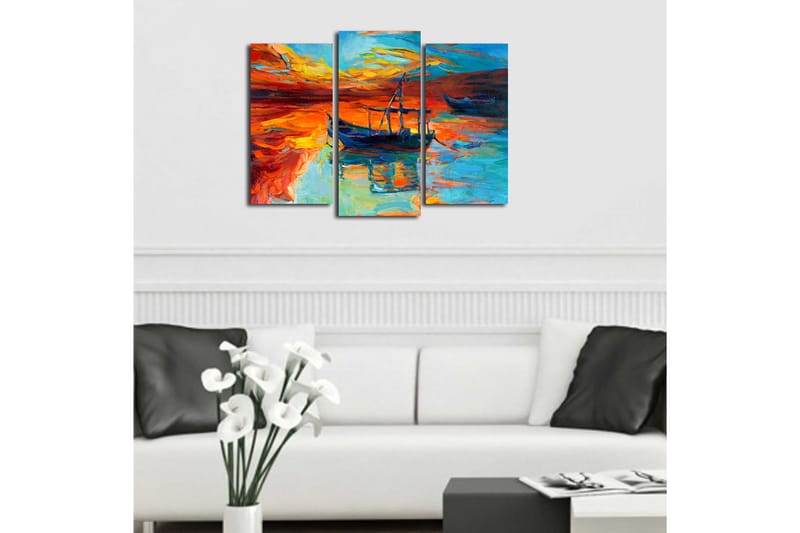 CANVASTAVLA Scenic 3-pack Flerfärgad 20x39 cm - Inredning & dekor - Tavlor & konst - Canvastavla
