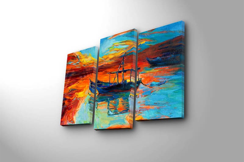 CANVASTAVLA Scenic 3-pack Flerfärgad 20x39 cm - Inredning & dekor - Tavlor & konst - Canvastavla