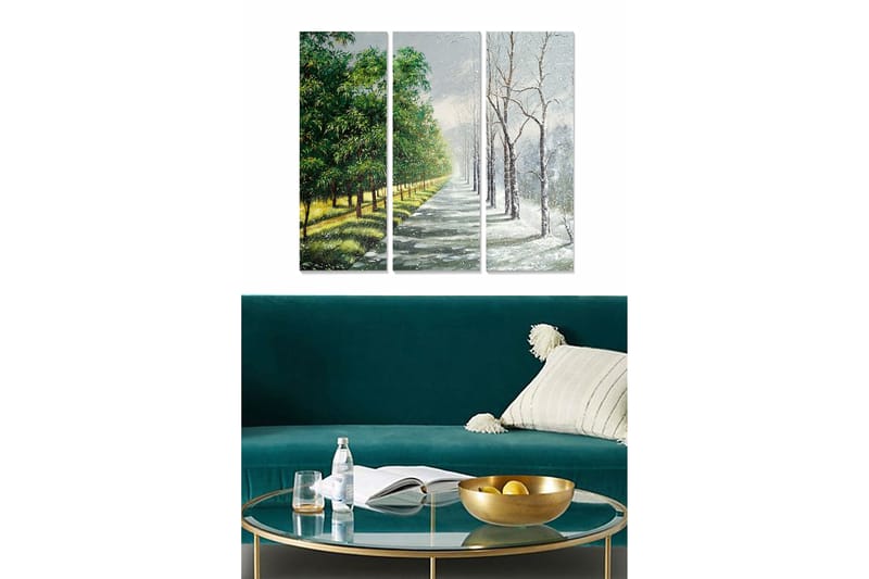 CANVASTAVLA Scenic 3-pack Flerfärgad 20x50 cm - Inredning & dekor - Tavlor & konst - Canvastavla