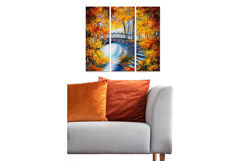 CANVASTAVLA Scenic 3-pack Flerfärgad 20x50 cm - Inredning & dekor - Tavlor & konst - Canvastavla