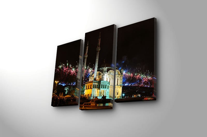 CANVASTAVLA Scenic 3-pack Flerfärgad 20x39 cm - Inredning & dekor - Tavlor & konst - Canvastavla
