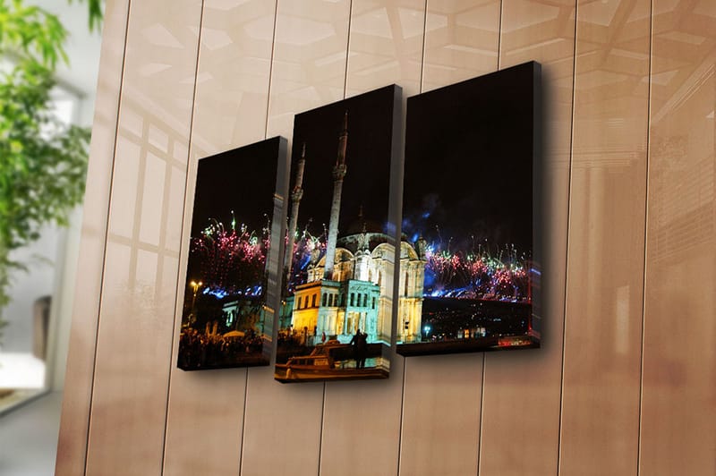CANVASTAVLA Scenic 3-pack Flerfärgad 20x39 cm - Inredning & dekor - Tavlor & konst - Canvastavla