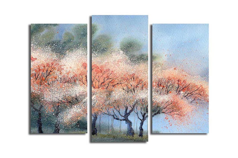 CANVASTAVLA Scenic 3-pack Flerfärgad 20x39 cm - Inredning & dekor - Tavlor & konst - Canvastavla