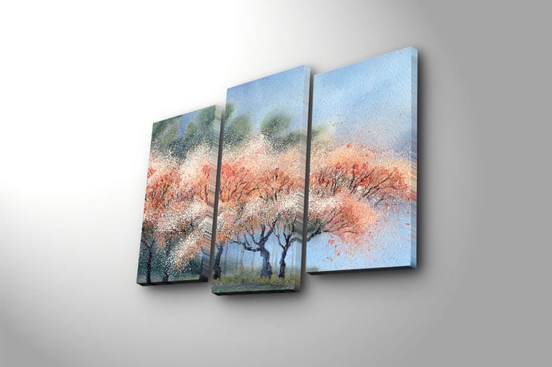 CANVASTAVLA Scenic 3-pack Flerfärgad 20x39 cm - Inredning & dekor - Tavlor & konst - Canvastavla