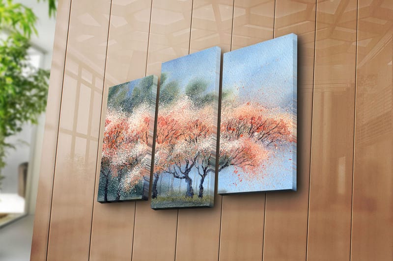 CANVASTAVLA Scenic 3-pack Flerfärgad 20x39 cm - Inredning & dekor - Tavlor & konst - Canvastavla
