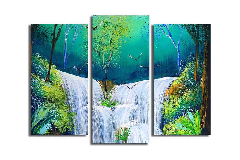 CANVASTAVLA Scenic 3-pack Flerfärgad 20x39 cm - Inredning & dekor - Tavlor & konst - Canvastavla