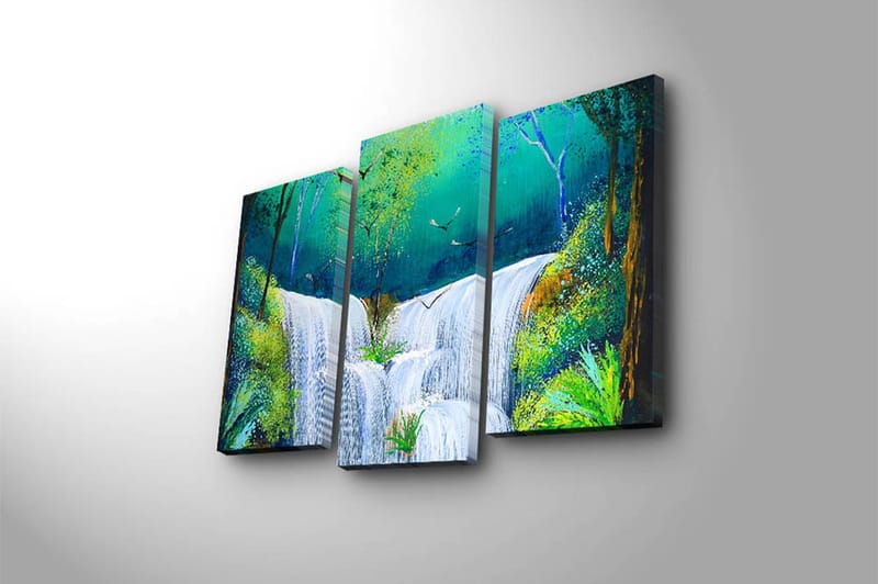 CANVASTAVLA Scenic 3-pack Flerfärgad 20x39 cm - Inredning & dekor - Tavlor & konst - Canvastavla