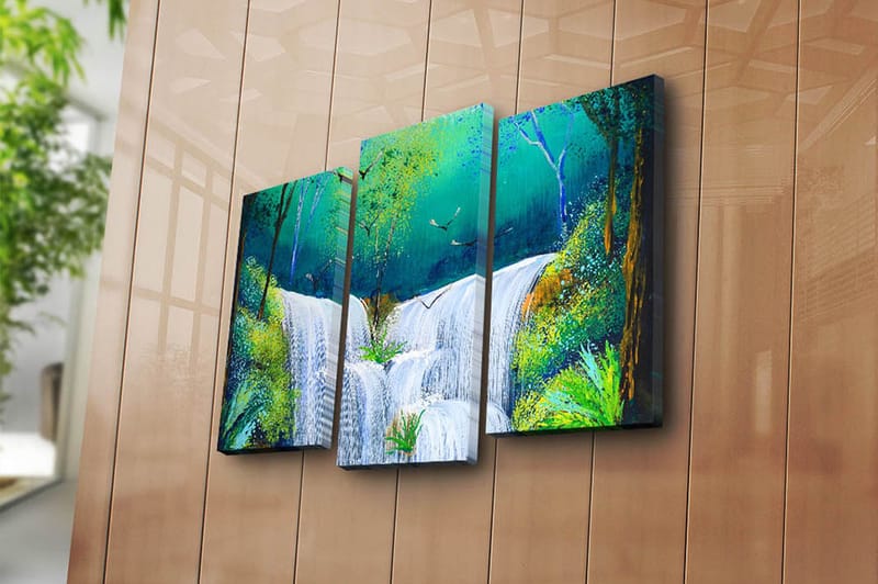 CANVASTAVLA Scenic 3-pack Flerfärgad 20x39 cm - Inredning & dekor - Tavlor & konst - Canvastavla