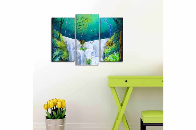 CANVASTAVLA Scenic 3-pack Flerfärgad 20x39 cm - Inredning & dekor - Tavlor & konst - Canvastavla