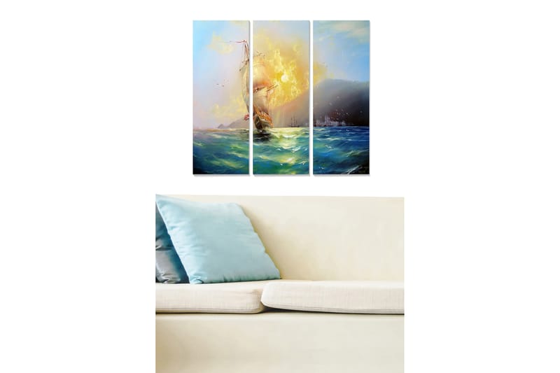 CANVASTAVLA Scenic 3-pack Flerfärgad 20x50 cm - Inredning & dekor - Tavlor & konst - Canvastavla
