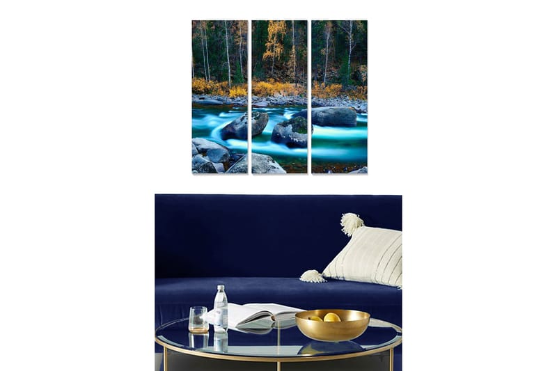 CANVASTAVLA Scenic 3-pack Flerfärgad 20x50 cm - Inredning & dekor - Tavlor & konst - Canvastavla