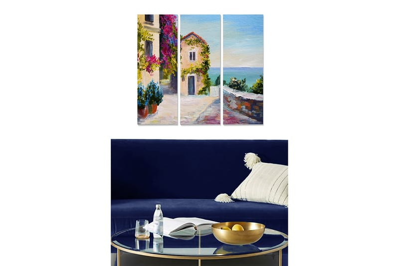CANVASTAVLA Scenic 3-pack Flerfärgad 20x50 cm - Inredning & dekor - Tavlor & konst - Canvastavla