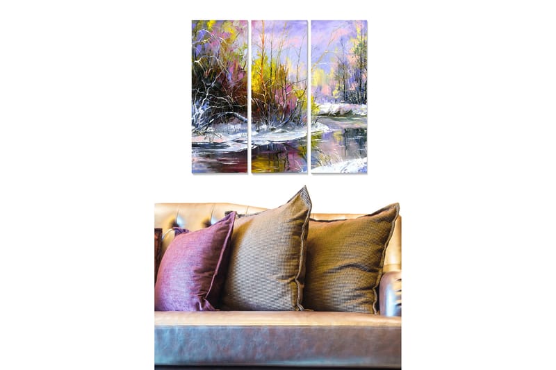 CANVASTAVLA Scenic 3-pack Flerfärgad 20x50 cm - Inredning & dekor - Tavlor & konst - Canvastavla