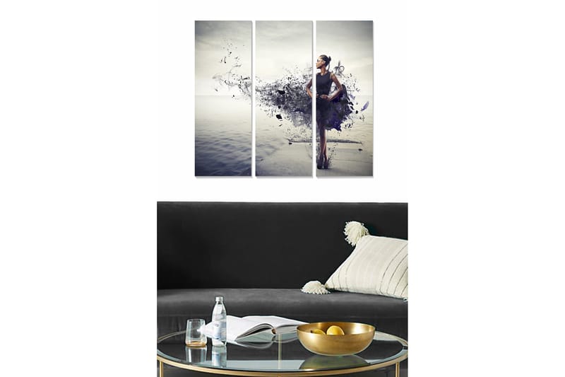 CANVASTAVLA Scenic 3-pack Flerfärgad 20x50 cm - Inredning & dekor - Tavlor & konst - Canvastavla