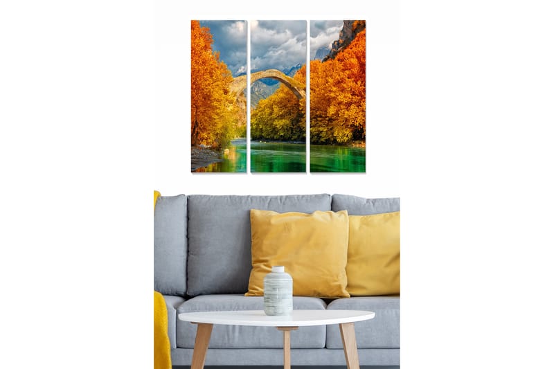 CANVASTAVLA Scenic 3-pack Flerfärgad 20x50 cm - Inredning & dekor - Tavlor & konst - Canvastavla
