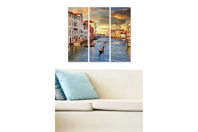 CANVASTAVLA Scenic 3-pack Flerfärgad 20x50 cm - Inredning & dekor - Tavlor & konst - Canvastavla