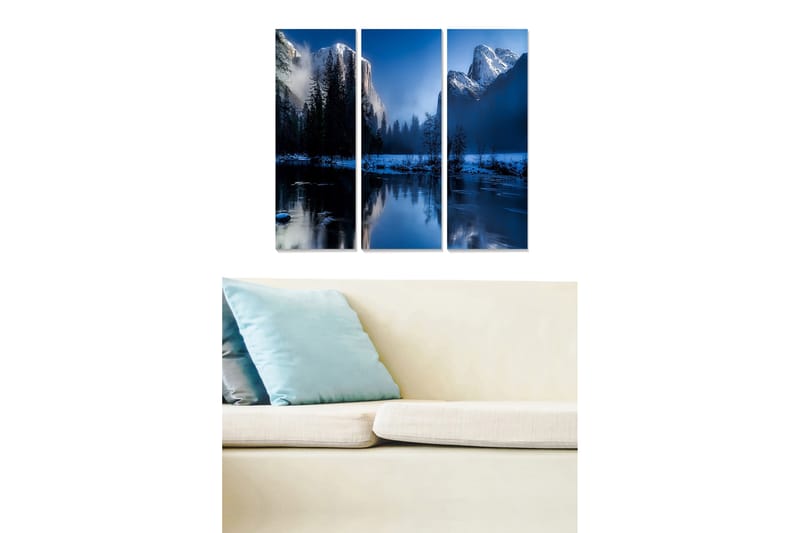 CANVASTAVLA Scenic 3-pack Flerfärgad 20x50 cm - Inredning & dekor - Tavlor & konst - Canvastavla