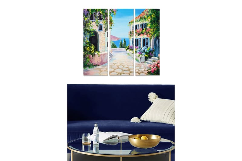 CANVASTAVLA Scenic 3-pack Flerfärgad 20x50 cm - Inredning & dekor - Tavlor & konst - Canvastavla