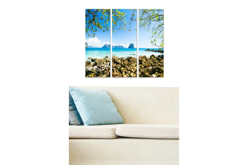 CANVASTAVLA Scenic 3-pack Flerfärgad 20x50 cm - Inredning & dekor - Tavlor & konst - Canvastavla