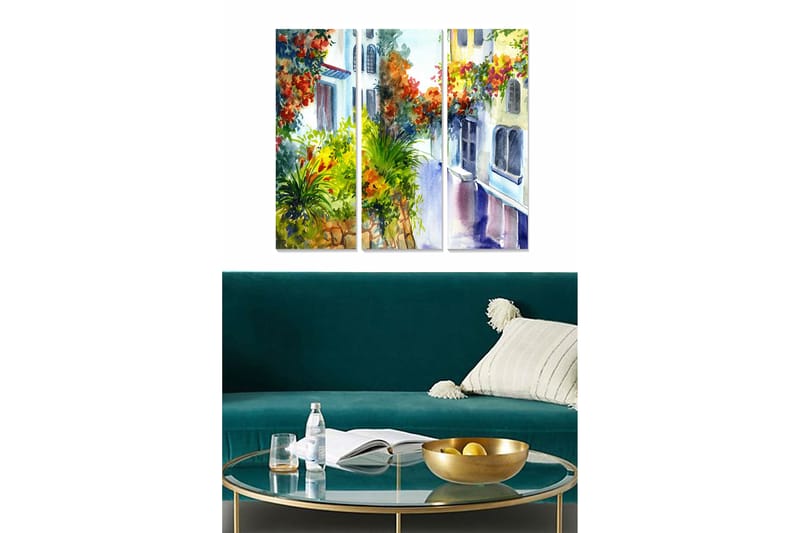 CANVASTAVLA Scenic 3-pack Flerfärgad 20x50 cm - Inredning & dekor - Tavlor & konst - Canvastavla