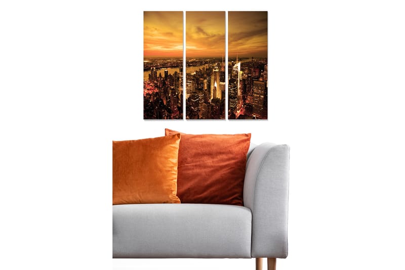 CANVASTAVLA Scenic 3-pack Flerfärgad 20x50 cm - Inredning & dekor - Tavlor & konst - Canvastavla