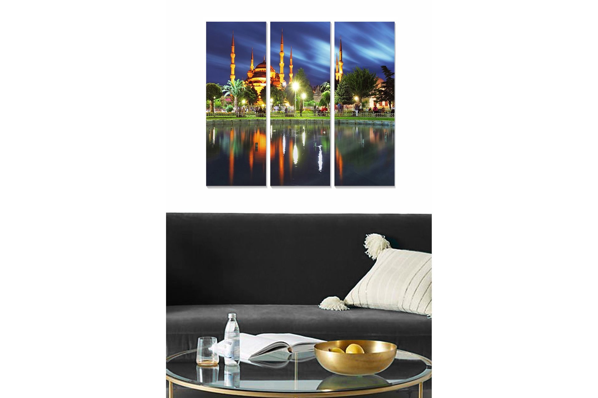 CANVASTAVLA Scenic 3-pack Flerfärgad 20x50 cm - Inredning & dekor - Tavlor & konst - Canvastavla