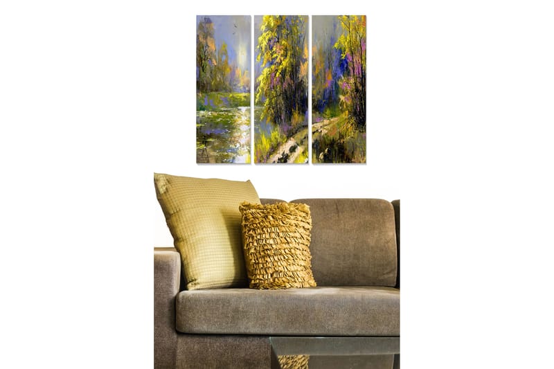 CANVASTAVLA Scenic 3-pack Flerfärgad 20x50 cm - Inredning & dekor - Tavlor & konst - Canvastavla