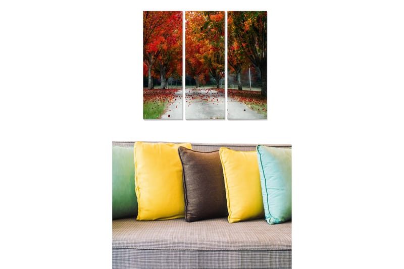 CANVASTAVLA Scenic 3-pack Flerfärgad 20x50 cm - Canvastavla