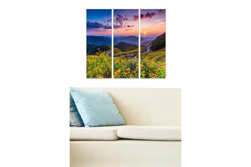 CANVASTAVLA Scenic 3-pack Flerfärgad 20x50 cm - Inredning & dekor - Tavlor & konst - Canvastavla