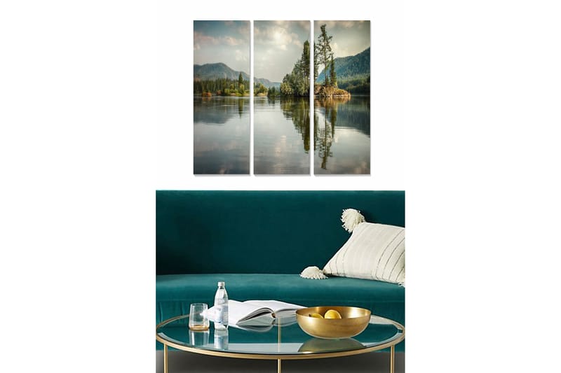 CANVASTAVLA Scenic 3-pack Flerfärgad 20x50 cm - Inredning & dekor - Tavlor & konst - Canvastavla