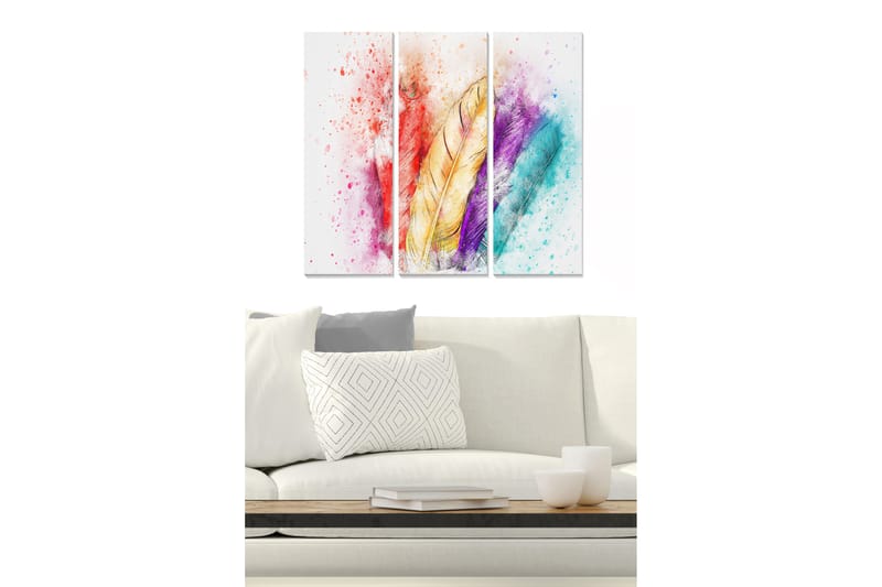 CANVASTAVLA Scenic 3-pack Flerfärgad 20x50 cm - Inredning & dekor - Tavlor & konst - Canvastavla