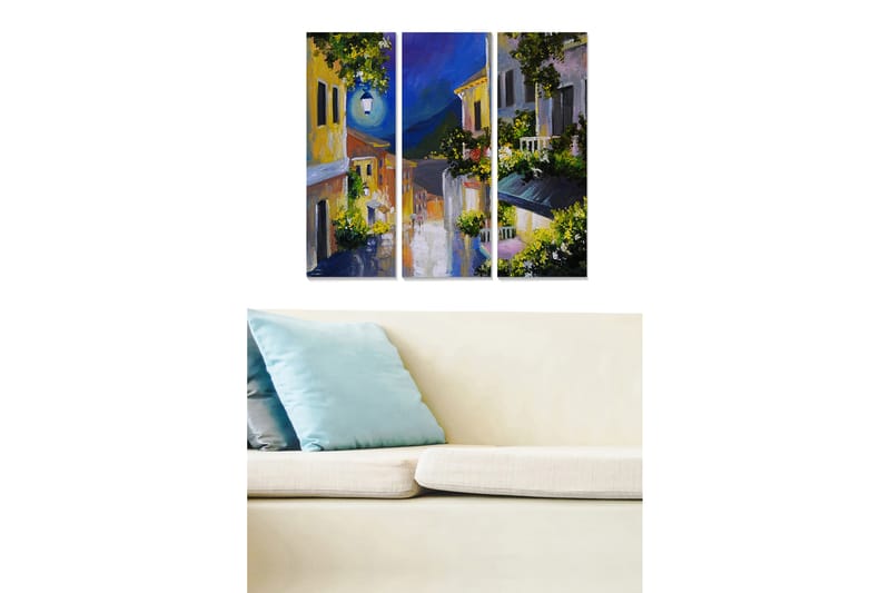 CANVASTAVLA Scenic 3-pack Flerfärgad 20x50 cm - Inredning & dekor - Tavlor & konst - Canvastavla