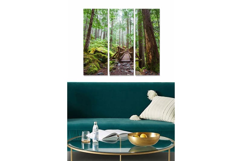 Canvastavla Scenic 3-pack Flerfärgad, 20x50 cm