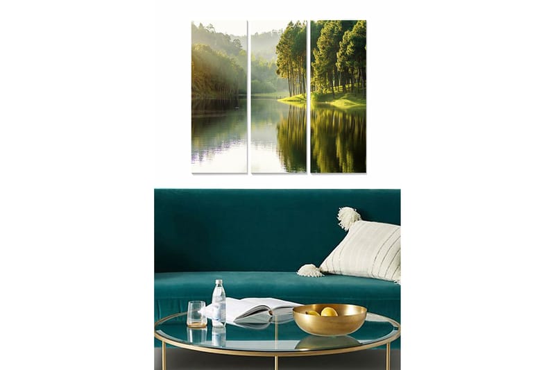 Canvastavla Scenic 3-pack Flerfärgad, 20x50 cm