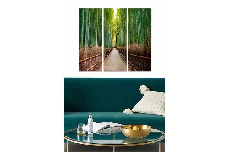 Canvastavla Scenic 3-pack Flerfärgad, 20x50 cm