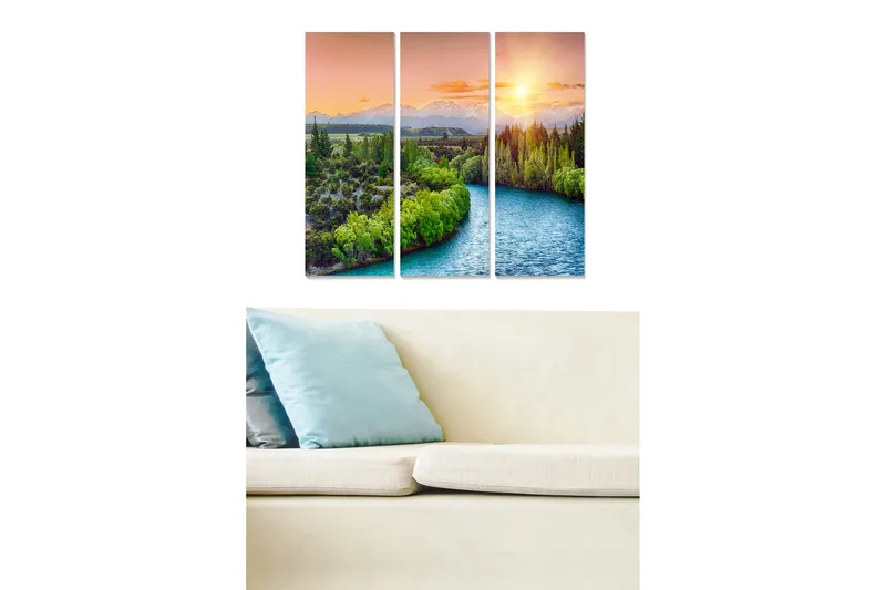 Canvastavla Scenic 3-pack Flerfärgad - 20x50 cm - Inredning & dekor - Tavlor & konst - Canvastavla