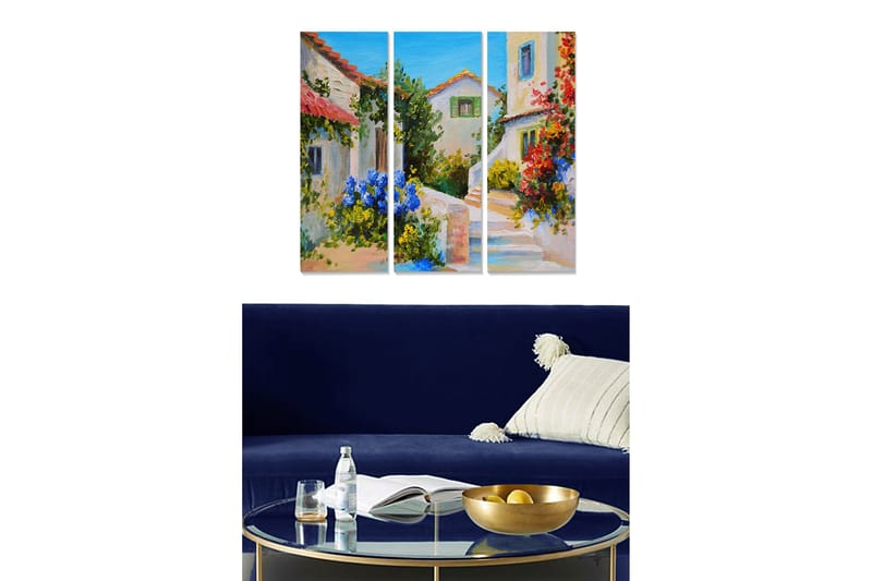 Canvastavla Scenic 3-pack Flerfärgad - 20x50 cm - Inredning & dekor - Tavlor & konst - Canvastavla