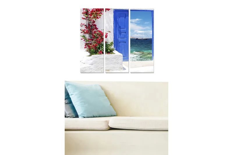 Canvastavla Scenic 3-pack Flerfärgad, 20x50 cm