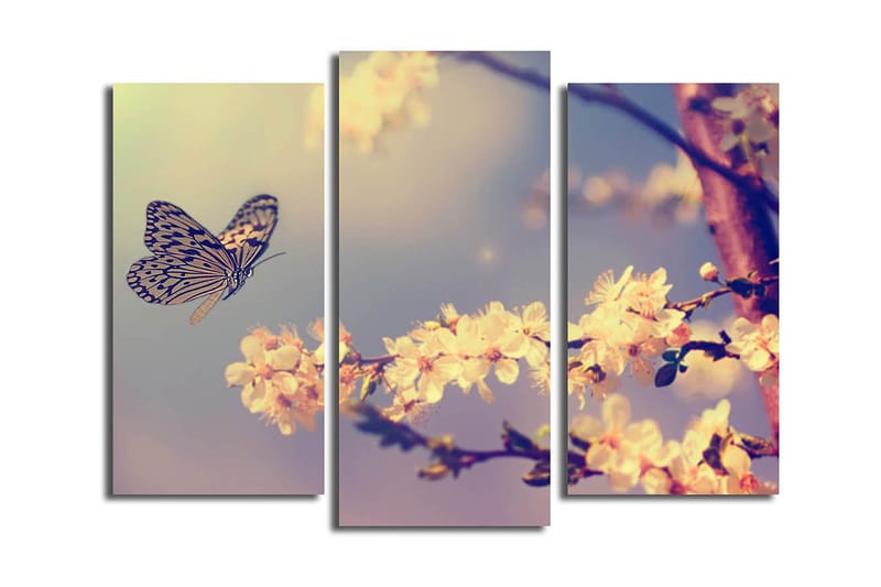 Canvastavla Scenic 3-pack Flerfärgad, 20x39 cm