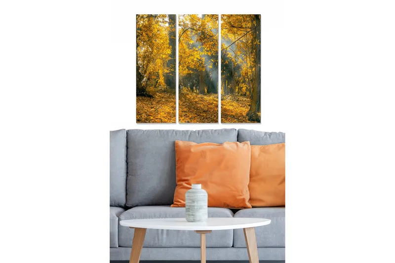 Canvastavla Scenic 3-pack Flerfärgad, 20x50 cm