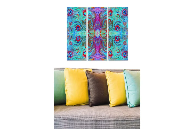 Canvastavla Scenic 3-pack Flerfärgad, 20x50 cm