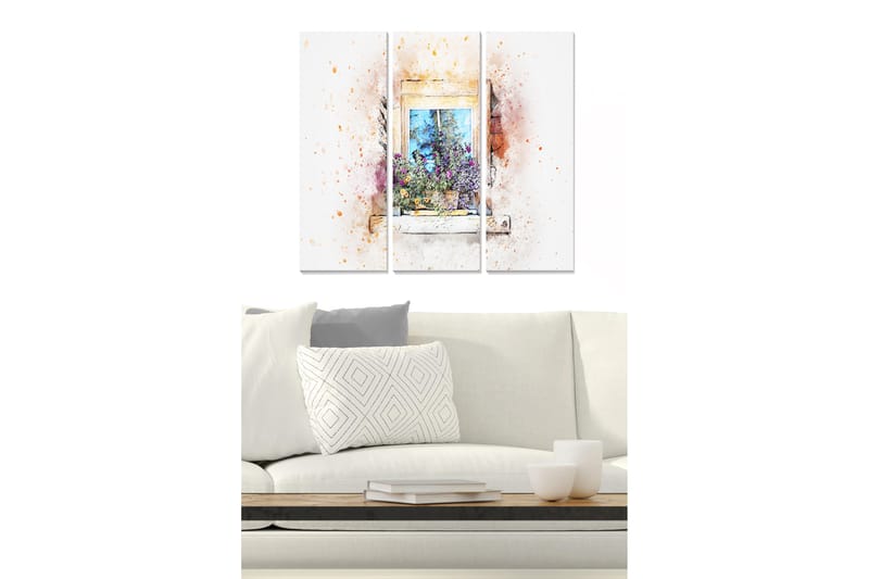 Canvastavla Scenic 3-pack Flerfärgad, 20x50 cm