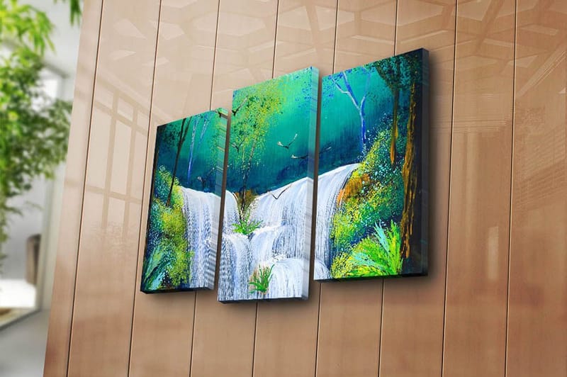 Canvastavla Scenic 3-pack Flerfärgad - 20x39 cm - Inredning & dekor - Tavlor & konst - Canvastavla