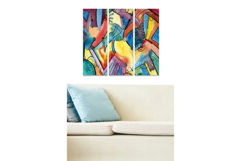 Canvastavla Scenic 3-pack Flerfärgad - 20x50 cm - Inredning & dekor - Tavlor & konst - Canvastavla