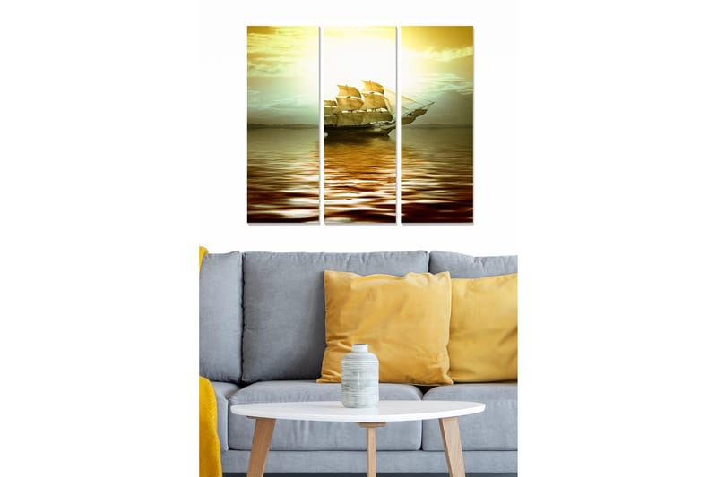 Canvastavla Scenic 3-pack Flerfärgad - 20x50 cm - Inredning & dekor - Tavlor & konst - Canvastavla