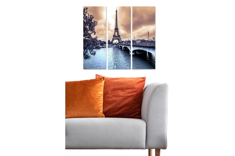 Canvastavla Scenic 3-pack Flerfärgad, 20x50 cm