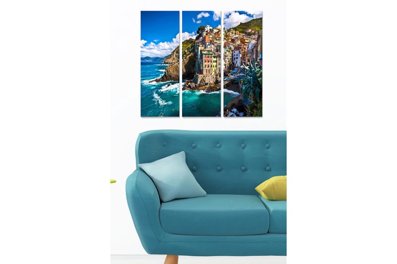 Canvastavla Scenic 3-pack Flerfärgad, 20x50 cm